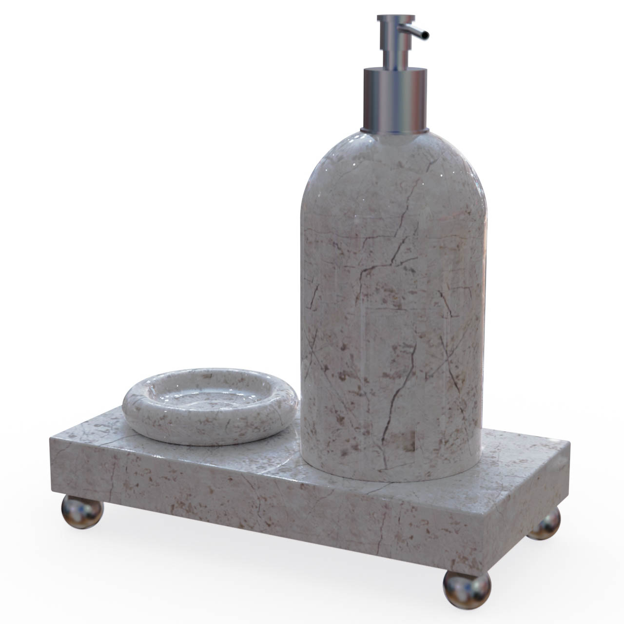 Miamivit La Perla Vitrifiye Tepsi Banyo Tepsi-20-Dikdörtgen Set Eşya Koyma