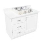 Miamivit Catherine Lavabo Rosette Acanthus Doğal Mermer Leylak 40x60x15 - Image 2