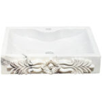 Miamivit Catherine Lavabo Rosette Acanthus Doğal Mermer Pearl 40x60x15 - Image 5
