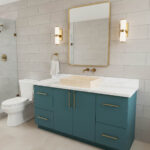 Miamivit Catherine Lavabo Minimalist Doğal Mermer Traverten 40x60x15 - Image 12