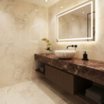 Miamivit Cleopatra Lavabo Seashell Ronund Doğal Mermer Milas Pearl 40x20h - Image 33