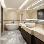 Miamivit Cleopatra Lavabo Seashell Ronund Doğal Mermer Milas Pearl 40x20h - Image 32