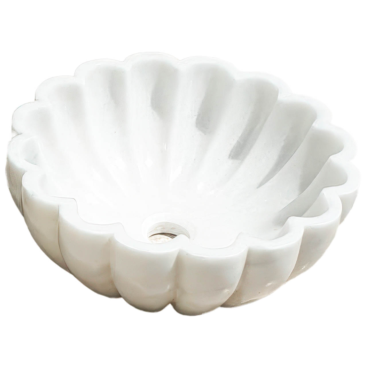 EV005 Miamivit Cleopatra Lavabo Seashell Ronund Milas Pearl 40x20h-Default-1 Miamivit Cleopatra Lavabo Seashell Ronund Doğal Mermer Milas Pearl 40x20h - Image 1