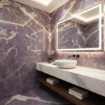 Miamivit Cleopatra Lavabo Seashell Ronund Doğal Mermer Milas Pearl 40x20h - Image 7