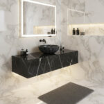 Miamivit Cleopatra Lavabo Seashell Border Doğal Mermer Ayhan Black 40x20h - Image 29