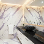 Miamivit Cleopatra Lavabo Seashell Border Doğal Mermer Ayhan Black 40x20h - Image 28