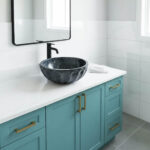 Miamivit Cleopatra Lavabo Seashell Border Doğal Mermer Ayhan Black 40x20h - Image 15