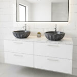 Miamivit Cleopatra Lavabo Seashell Border Doğal Mermer Ayhan Black 40x20h - Image 13