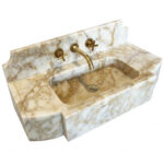 Miamivit Palace Lavabo Sugar Doğal Mermer Calacatta 80x40x15 - Image 12