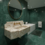 Miamivit Palace Lavabo Sugar Doğal Mermer Calacatta 80x40x15 - Image 10