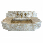 Miamivit Palace Lavabo Sugar Doğal Mermer Calacatta 80x40x15 - Image 8