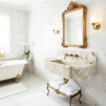 Miamivit Palace Lavabo Sugar Doğal Mermer Calacatta 80x40x15 - Image 5