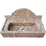Miamivit Palace Lavabo Augustus Doğal Mermer Emperador 60x40x15 - Image 11
