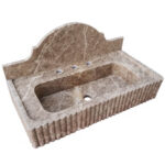 Miamivit Palace Lavabo Augustus Doğal Mermer Emperador 60x40x15 - Image 10