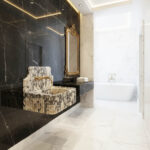 Miamivit Palace Lavabo Hadrian Doğal Mermer Calacatta Viola 60x40x20 - Image 16