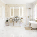 Miamivit Palace Lavabo Hadrian Doğal Mermer Calacatta Viola 60x40x20 - Image 4