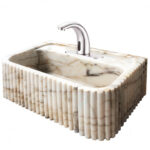 Miamivit Palace Lavabo Severus Doğal Mermer Calacatta Sugar 60x40x20 - Image 23